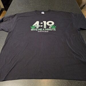 Silver State Relief 4:19 Give Me a Minute Mens 3XL Black Graphic T-Shirt